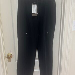St. John Collection Black Track Pants